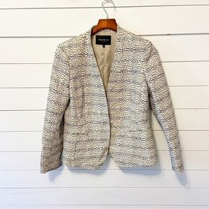 Lafayette 148 | Cream One Button Blazer Size 10